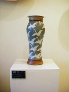 Sharron Mikkelsen's Vase at the From the Wild show.